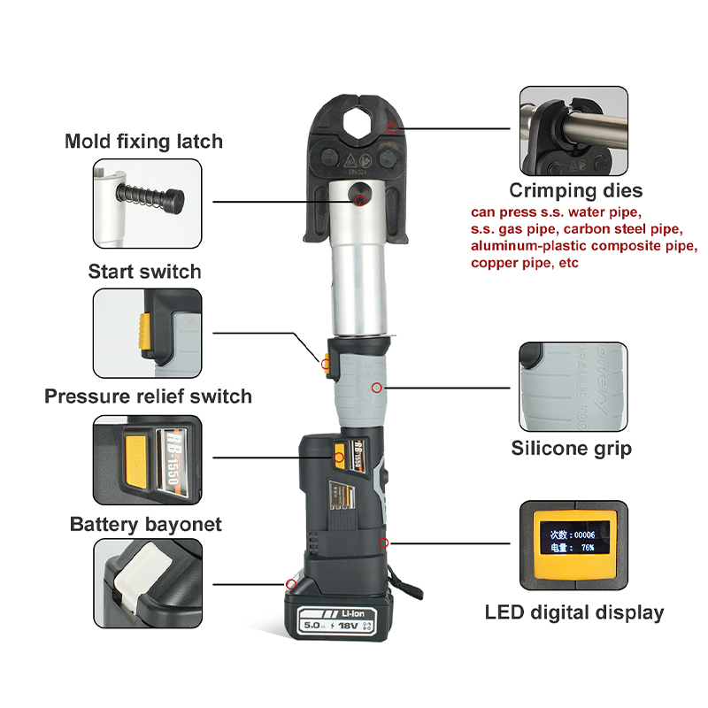 EZ-1550 Electric Plumbing Crimp Tool